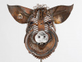 Pig Head sculpture  Metal Art by Cindy Chinn