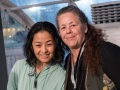 Cindy Chinn with artist Sayaka Ganz