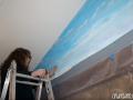 Installing the Background Mural