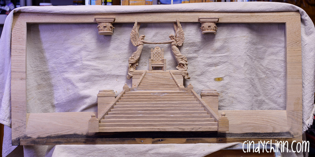 hand carved throne of grace unfinished 04