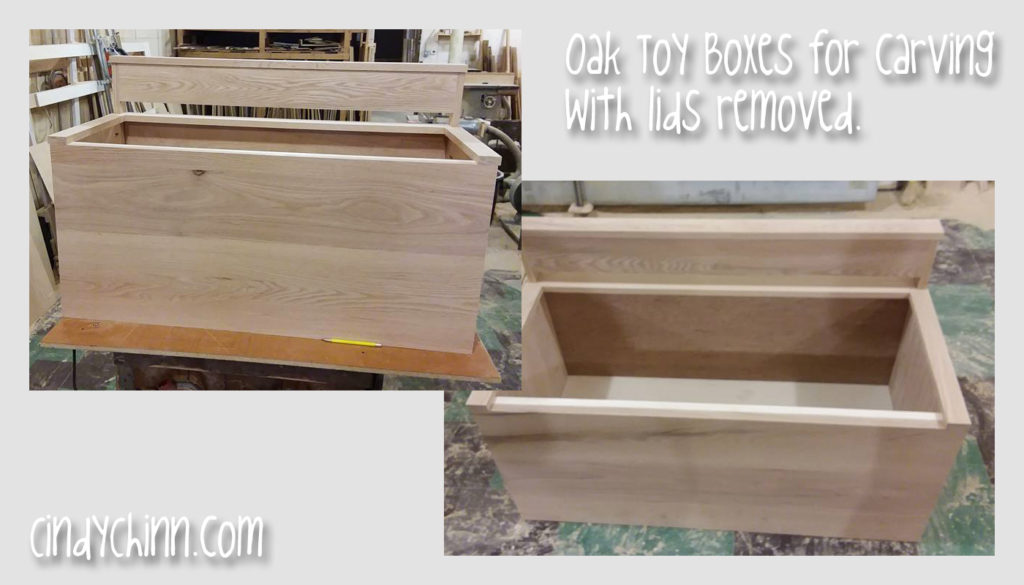 wooden toy box - hand made 