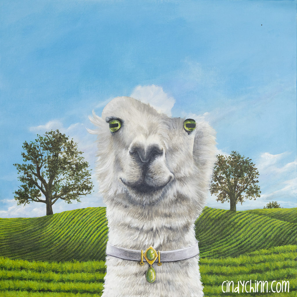 Alpaca painting progress -04
