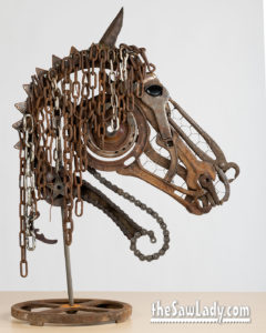 Horse Head Profile Metal Art