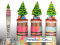 Christmas Tree Crayon Carving