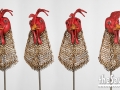 Chicken Head Barnyard Portrait Metal Art