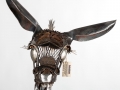 Donkey made from scrap metal