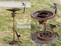 Birdbath OFF THE DEEP END Metal Art