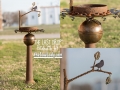 Birdbath THE LAST DROP Metal Art
