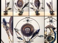 Scrap Metal Art with Glass