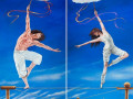 journey of the young lovers painting by Cindy Chinn