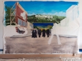 Hebron Majestic Mural - In progress