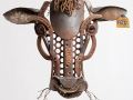 Cow Head sculpture  Metal Art by Cindy Chinn