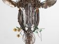 Goat Head sculpture  Metal Art by Cindy Chinn