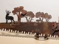 Custom farm scene saw Metal Art by Cindy Chinn