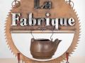 La Fabrique custom metal art sign by Cindy Chinn