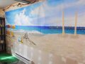 Beach theme Mural for kids rooms - Girl's Room, progress