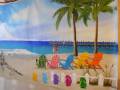 Beach theme Mural for kids rooms - Girl's Room, progress