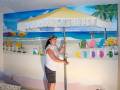Beach theme Mural for kids rooms - Girl's Room, Installed