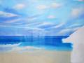 Beach theme Mural for kids rooms - Boy's Room, progress