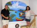 Mural in St Maarten by Cindy Chinn