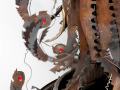 Phoenix Metal Sculpture - Tail Detail