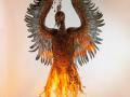 Phoenix Metal Sculpture - Flame on!