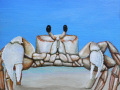 Ghost Crab Painting by Cindy Chinn