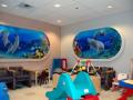 Hospital Mural - Aquarium Windows