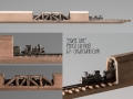 Train Pencil Carving by Cindy Chinn - Maple Line