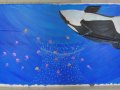 Underwater Ceiling Mural - 18 Orca Progress