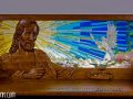 Wood Carving Custom Church pew by Cindy Chinn