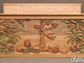 Wood Carving Custom Toy Box by Cindy Chinn