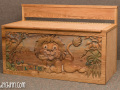 Wood Carving Custom Toy Box by Cindy Chinn