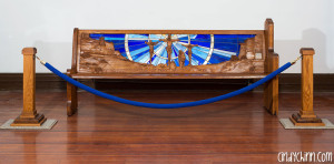 Hand Carved Church Pew - Full