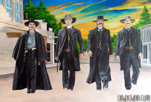 Tombstone Mural for Movie Theatre