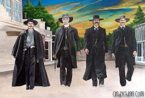 Tombstone Mural for Movie Theatre