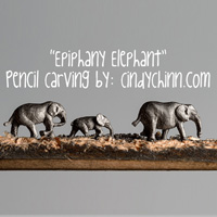 buy-elephant-carved-pencil-by-cindy-chinn
