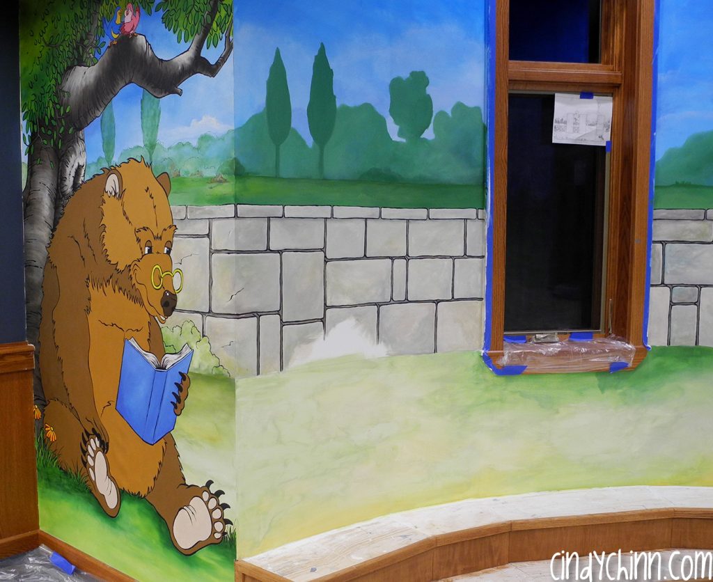 Public Library Mural for Kids Reading area