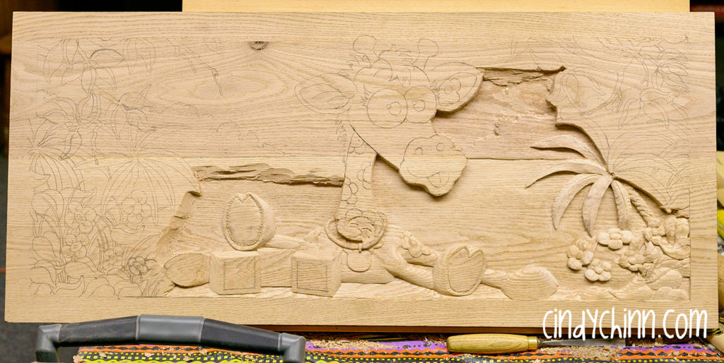 wood toy box carving 02