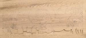 carved toy box Leo 01