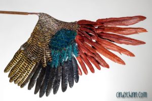 Peacock Sculpture (Wing in Progress)