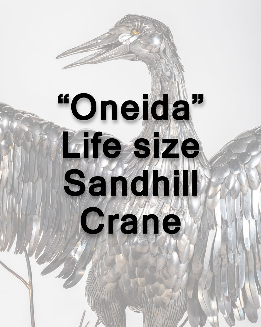 sandhill-crane-metal-sculpture-Oneida-cutlery-COVER