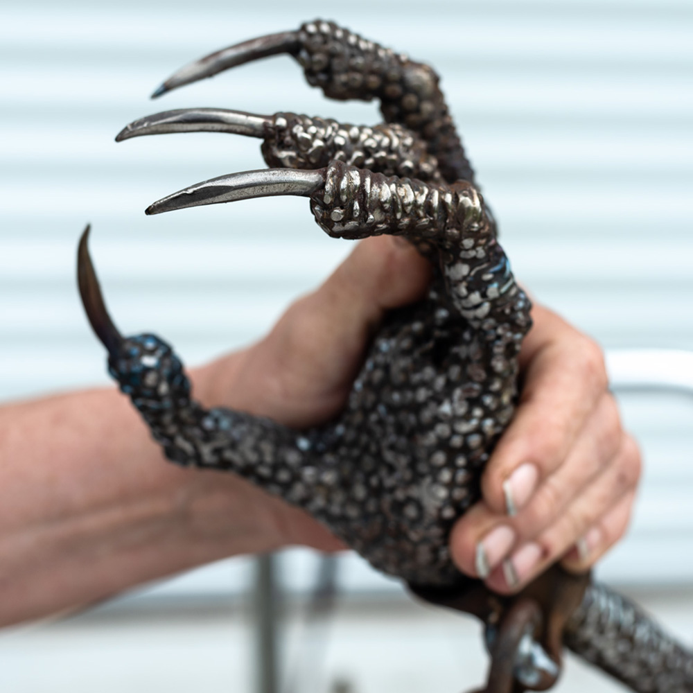 Phoenix metal sculpture