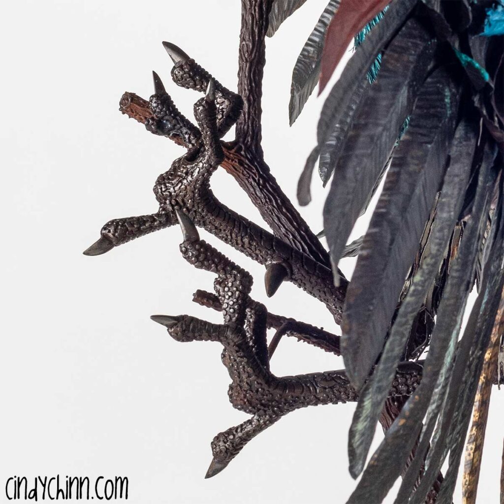 Metal Peacock Sculpture artwork by Cindy Chinn