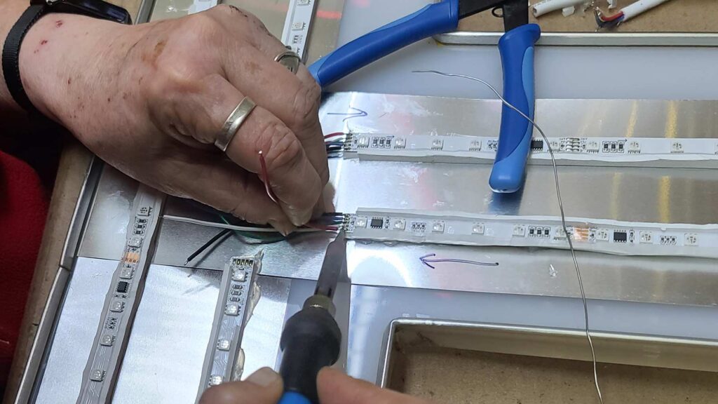 cindy chinn soldering led light strips