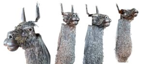 260211 Suri alpaca sculpture scrap metal in progress cindy chinn