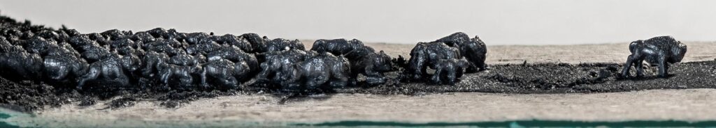 Thundering Herd Bison Micro Carving Pencil by Cindy Chinn