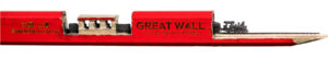 micro carving pencil art great wall train by cindy chinn 01
