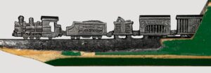 big top train pencil carving by Cindy Chinn 05